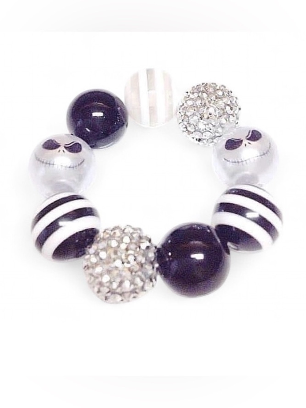 Handmade Jack Skellington Disney Nightmare Before Christmas Bracelet Stretch